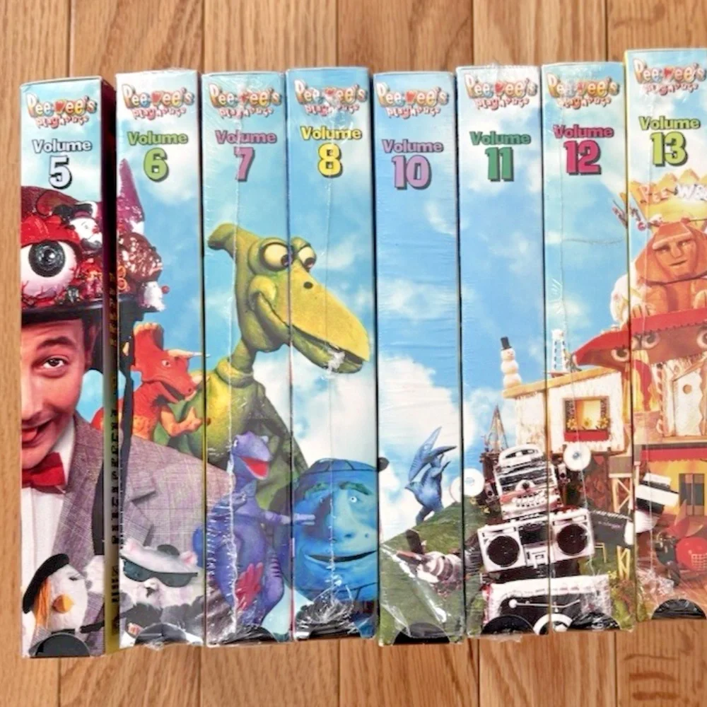 Pee Wee's Playhouse VHS Set of 11 Tapes - 9 are Factory Sealed PeeWee Herman